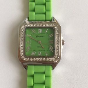 Lime green watch